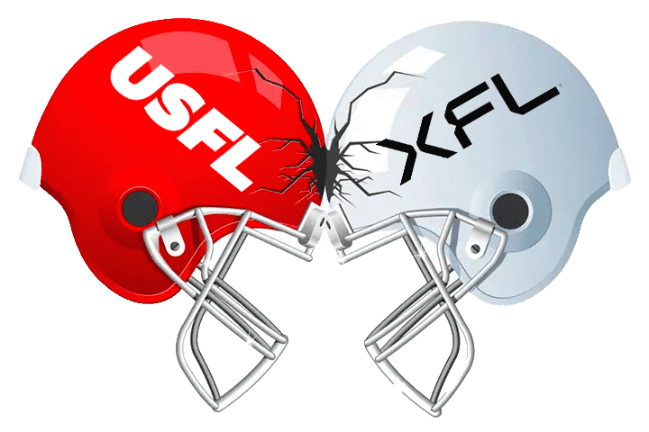 USFL vs. XFL football icon