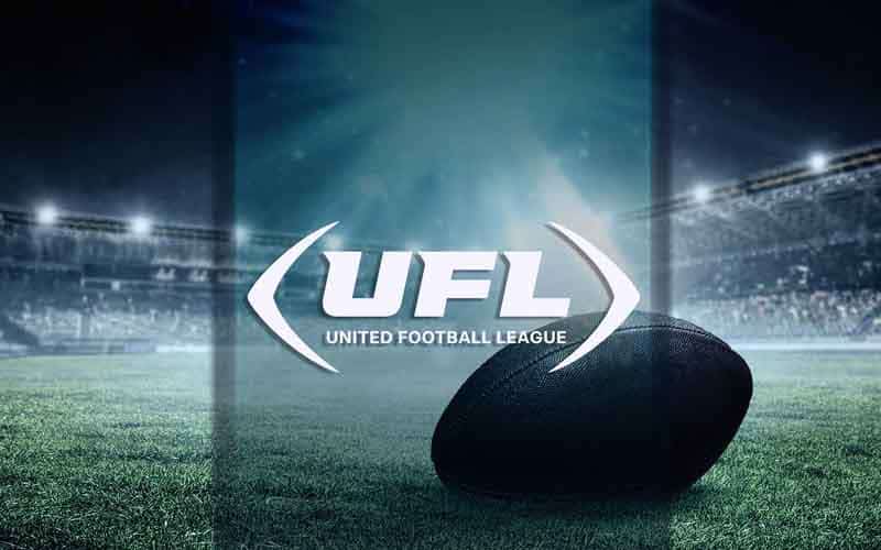 UFL ball on field